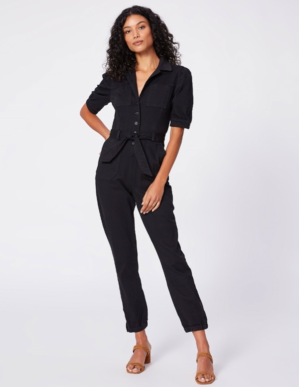 Mayslie jumpsuit in washed black by Paige Jeans