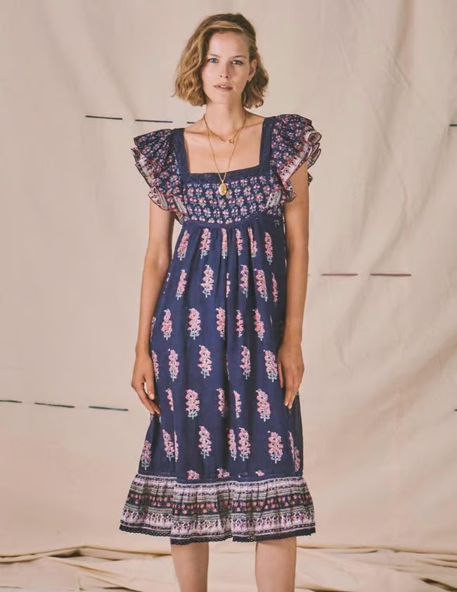 Flori print midi dress by M.A.B.E.