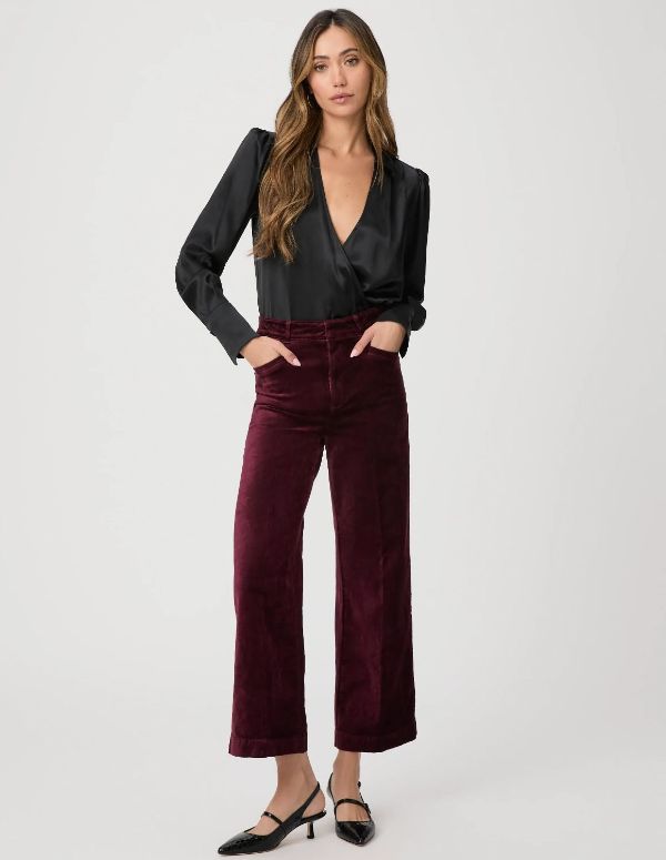 Anessa trouser by Paige Jeans red