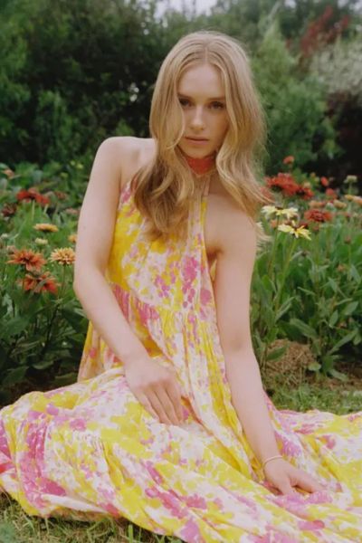 Georgette halterneck dress by byTImo