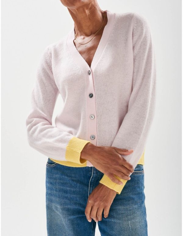 Contrast cardigan by Jumper 1234