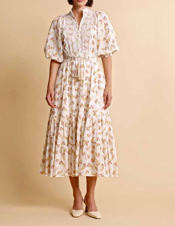 Cotton slub dress by byTiMo vinyl wallpaper