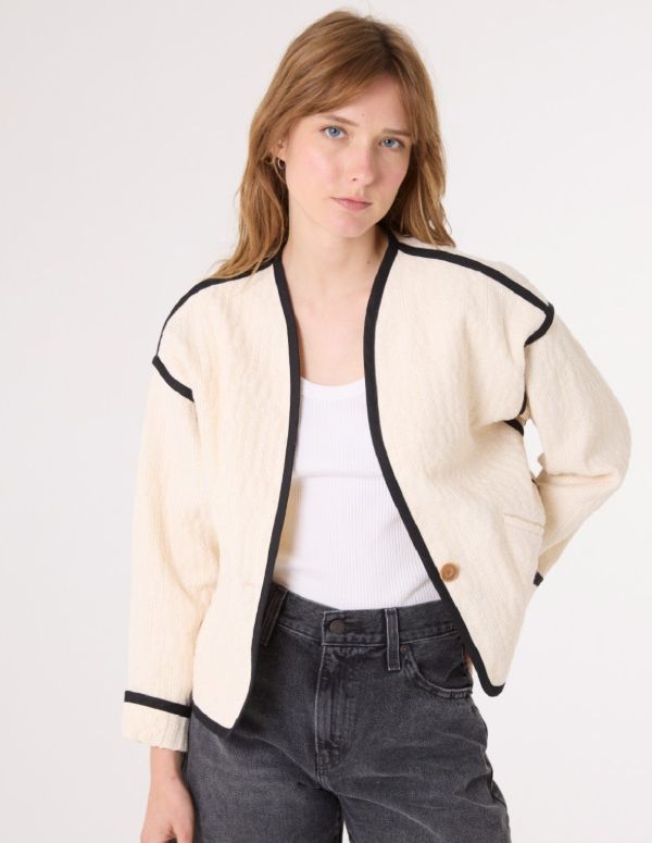 Daria jacket (bone) by Sacrécoeur