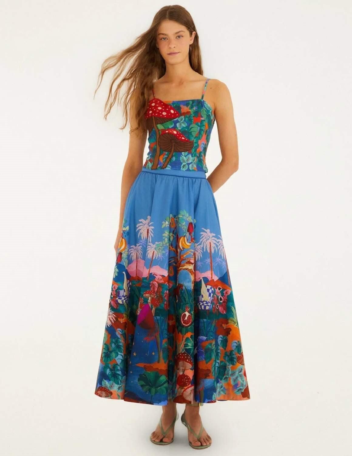 Dream landscape skirt by Farm Rio