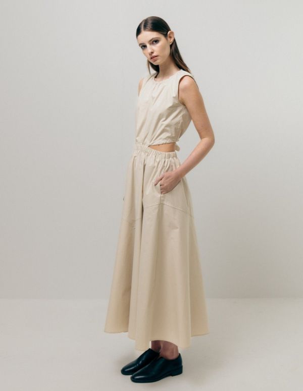 Cut out dress (beige) by Emin & Paul