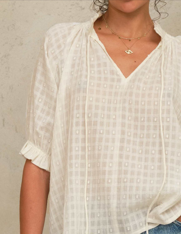 sample Etta top by M.A.B.E Apparel