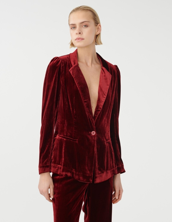 Falula blazer in merlot by Dea Kudibal