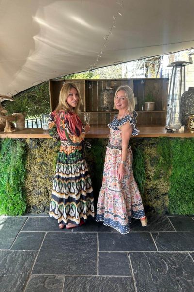 Superbloom tapestry maxi dress and Coconut tree flow dress by Farm Rio’s