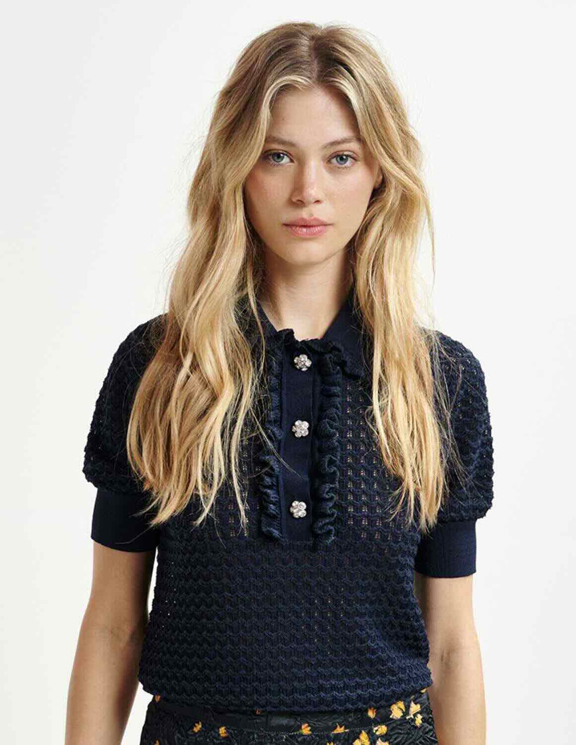 Hemirates knitted top by Essentiel Antwerp