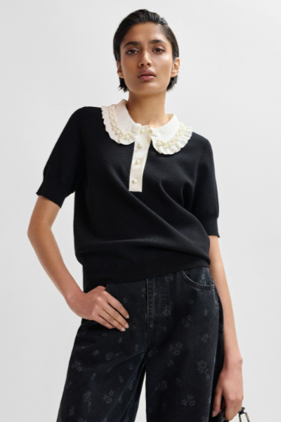Jewelry polo top by Essentiel Antwerp