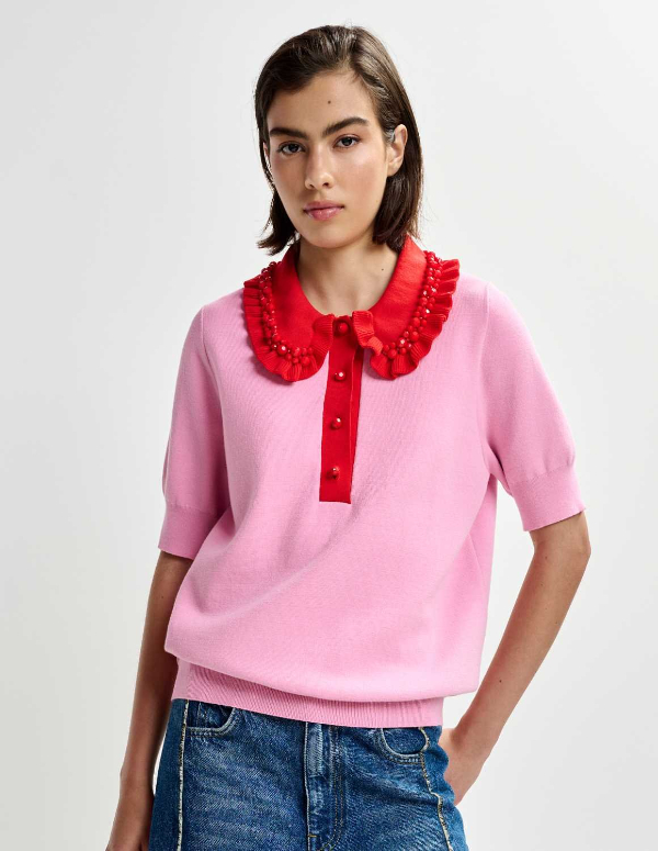 Jewelry polo top by Essentiel Antwerp
