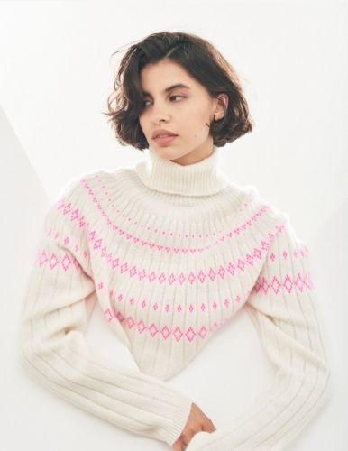 Rib ski roll collar jumper by Jumper 1234