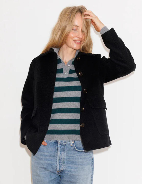 Lizzie stripe polo jumper by Beta Studios
