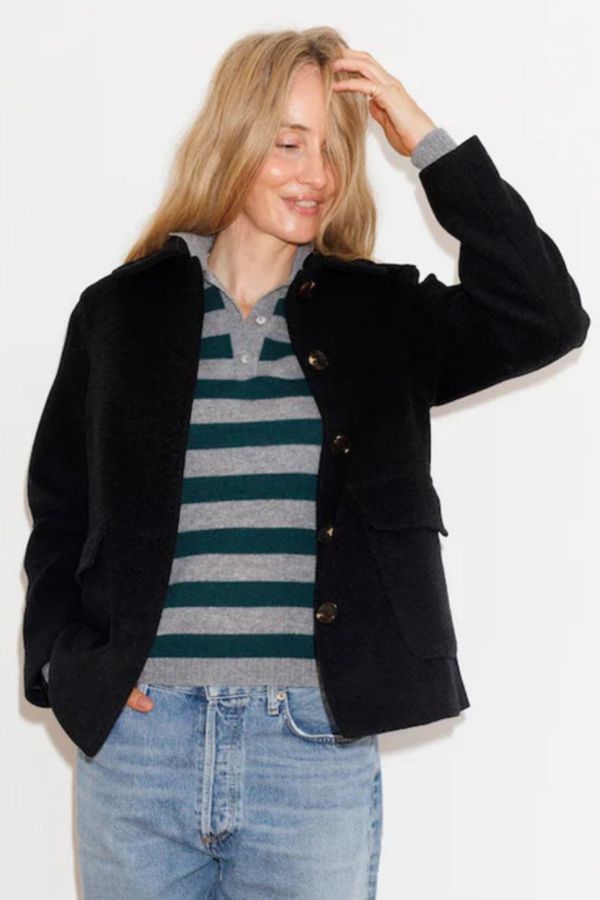 Lizzie stripe polo jumper by BETA studios