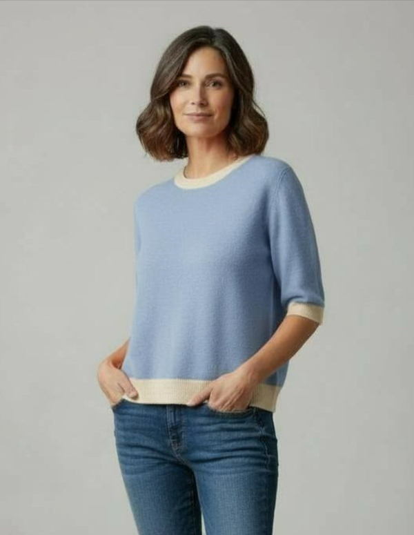 sample Many contrast tee by Jumper 1234
