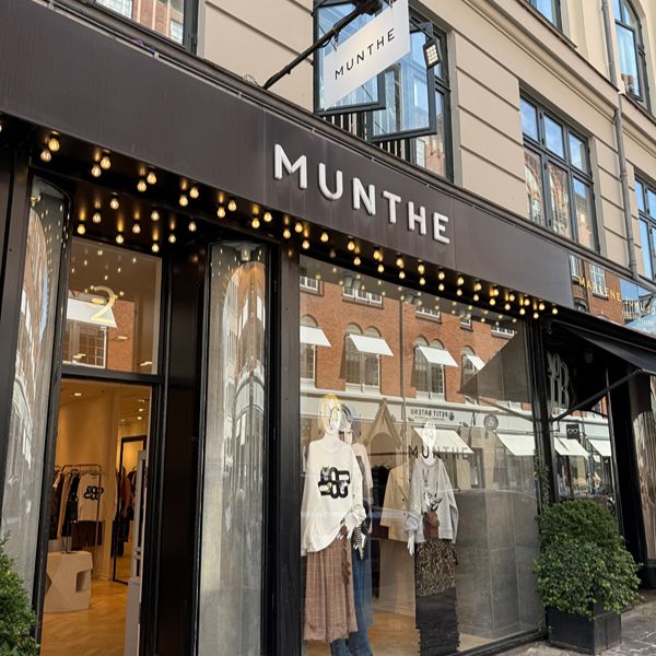 Outside the Munthe shop in Copenhagen