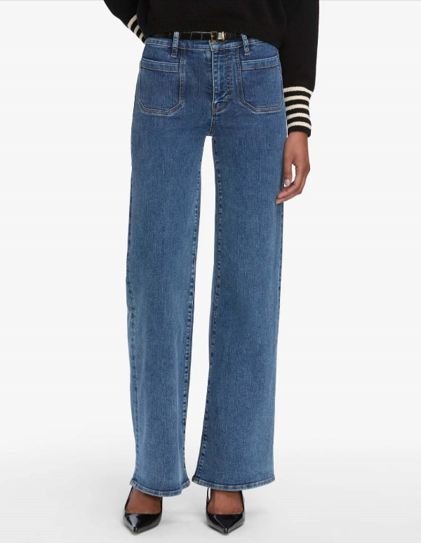 Le Slim Palazzo pocket jeans by Frame