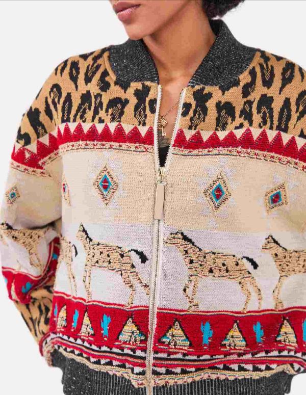 Tapestry bomber jacket by Hayley Menzies