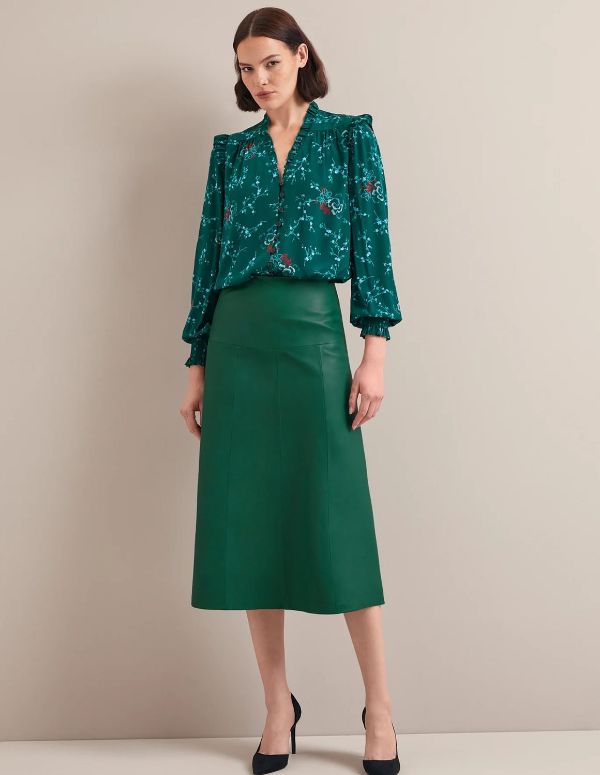 Tiana leather skirt by Cefinn