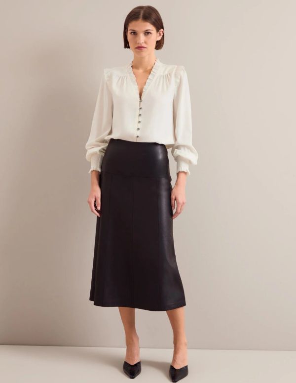 Tiana leather skirt by Cefinn
