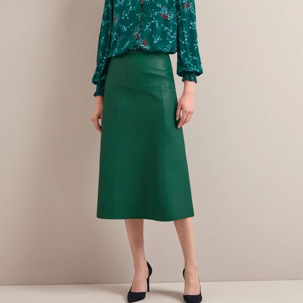 Tiana leather skirt by Cefinn