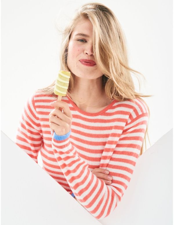 Tipped stripe jumper by Jumper 1234