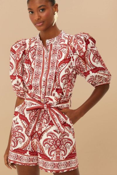 Tropical cameo romper by Farm Rio