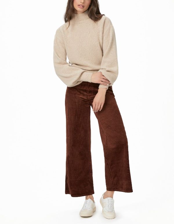 Janine Rib Trousers Brown