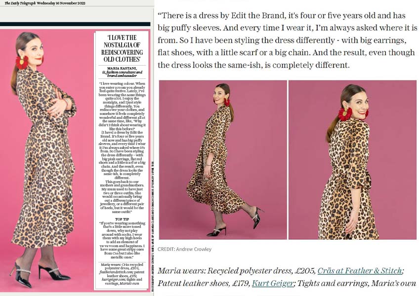 Cras Laracras dress in the telegraph