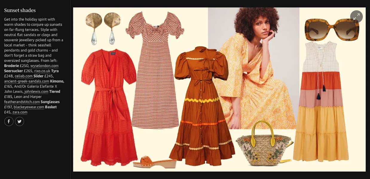 Randa dress from Leon & Harper in The Guardian