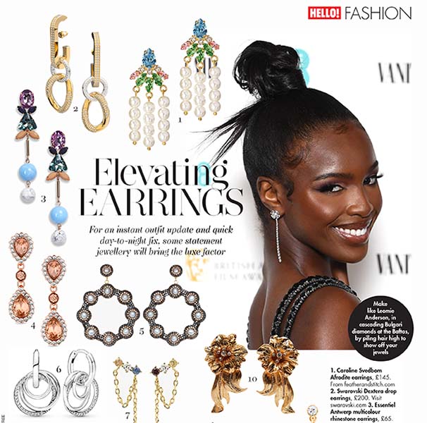 Caroline Svedbom Afrodite earrings in Hello