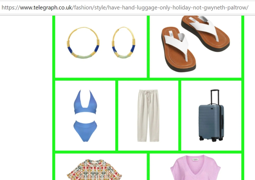 Une A Une hoop earrings featured in The Telegraph online
