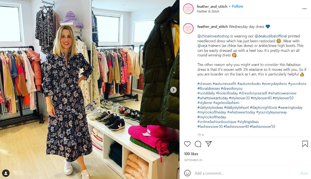 Chloe Loves to Shop in Dea Kudibal Selina dress