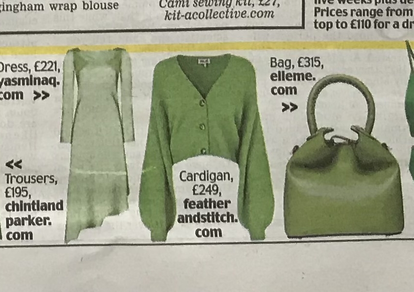 Baum und Pferdgarten Chasmeen cardi featured in The Daily Mail