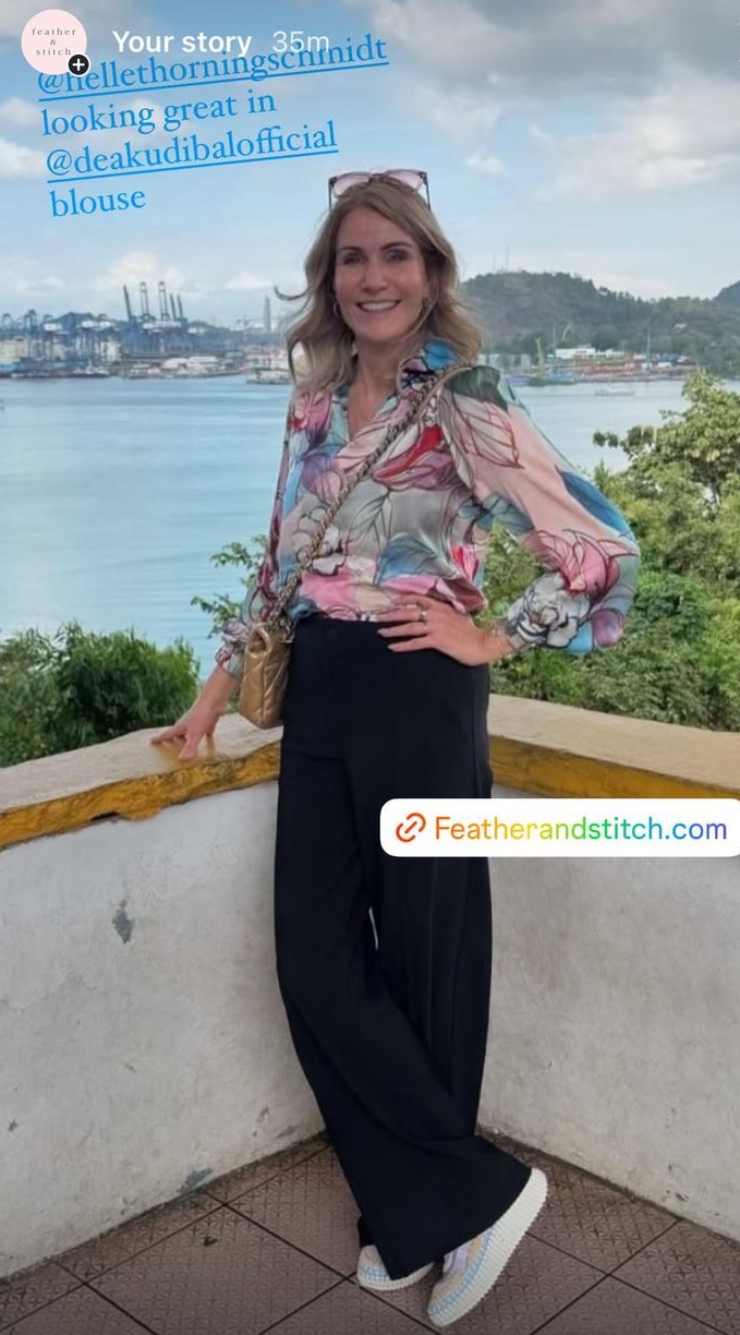 Helle Thorning Schmidt in Kikkidea Blouse from Dea Kudibal