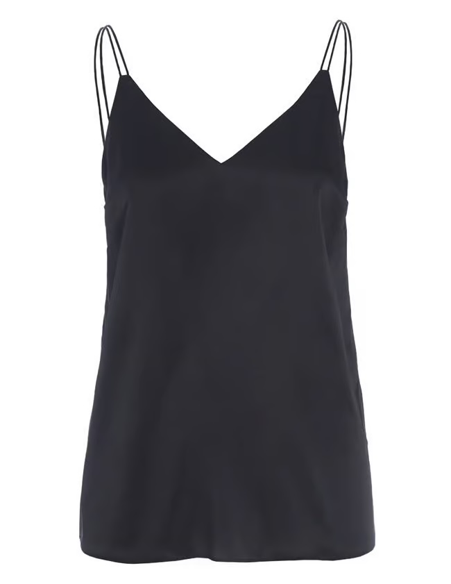 Black Cami Top worn by Jo Whiley