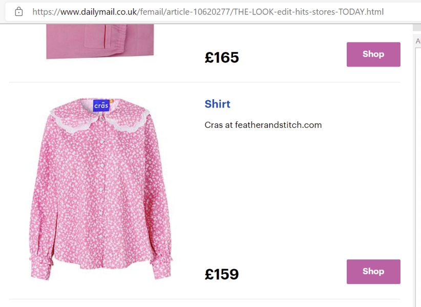Cras blouse in The Mail Online