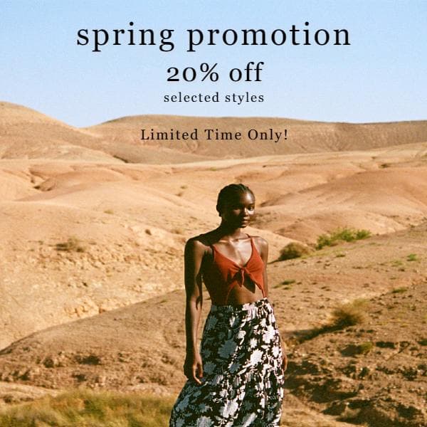Spring Promotion 20% off