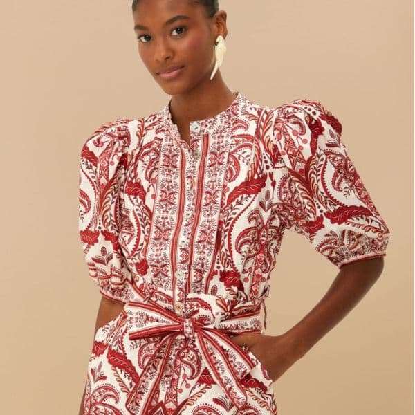 Tropical cameo romper by Farm Rio