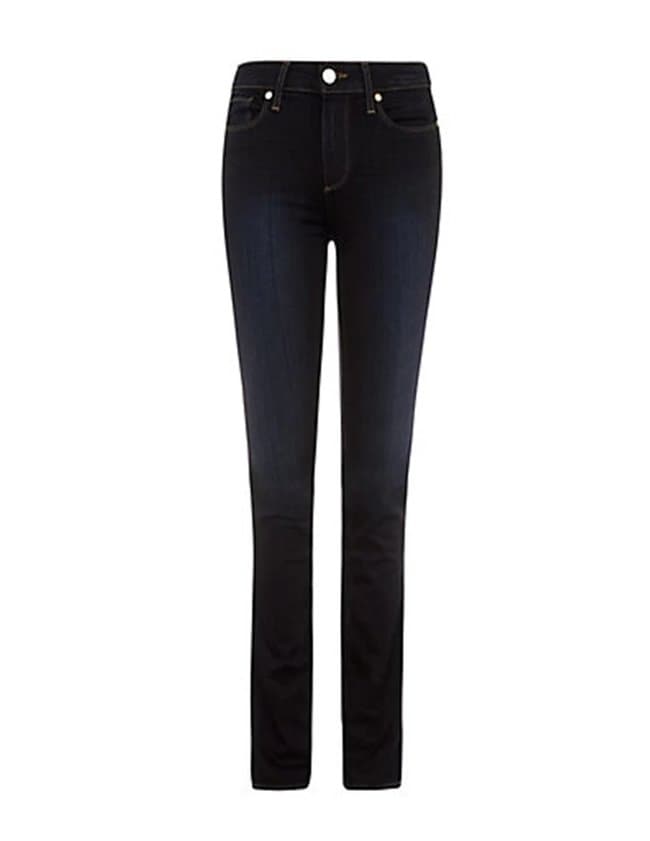 Paige Jeans hoxton ultra skinny jeans - mona dark blue back