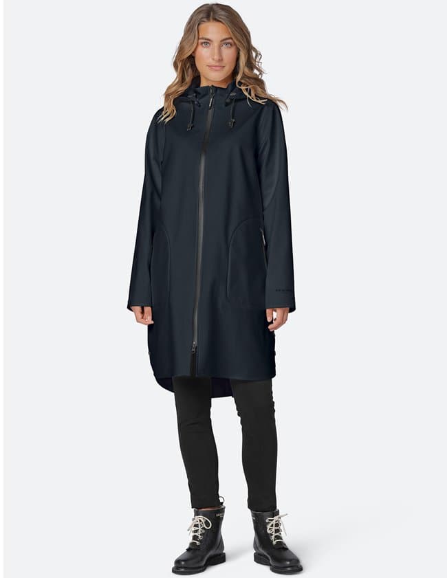 Ilse Jacobsen raincoat heavyweight - black