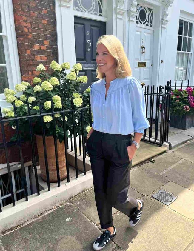 MDK Iris Leather Black Trousers side