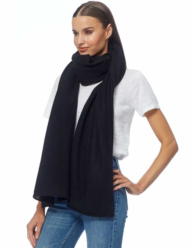 Black cashmere wrap hot sale