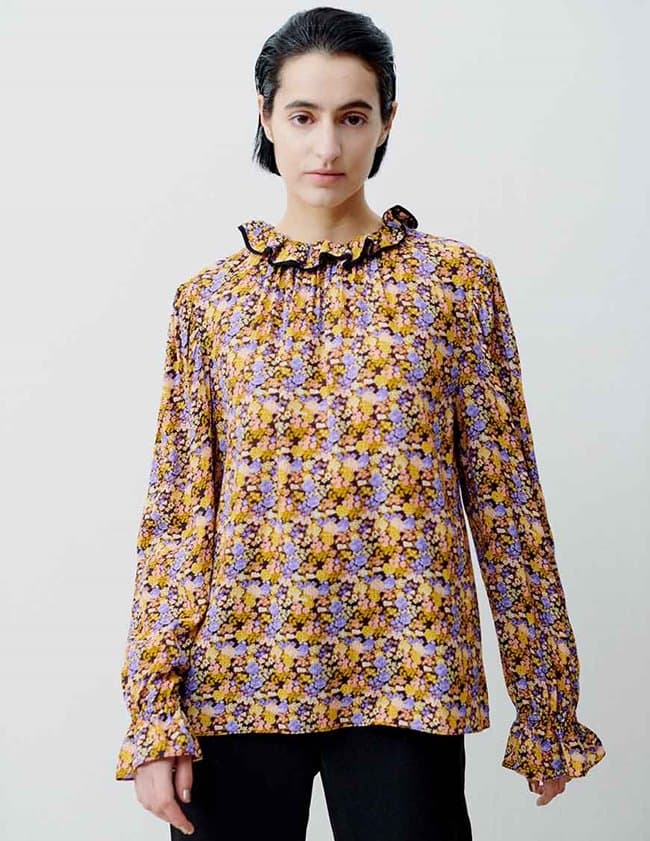 Hofmann Copenhagen ellis blouse - black print