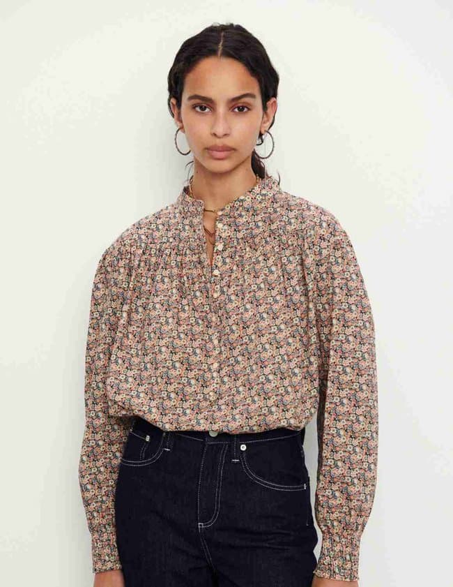 ba&sh freja blouse - ecru