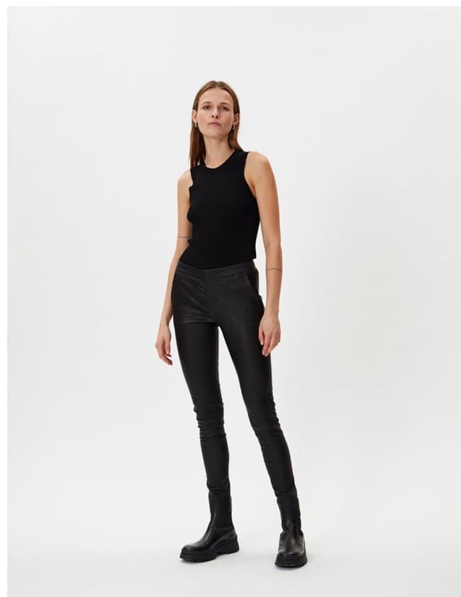 Day Birger et Mikkelsen leah leather trousers - black side