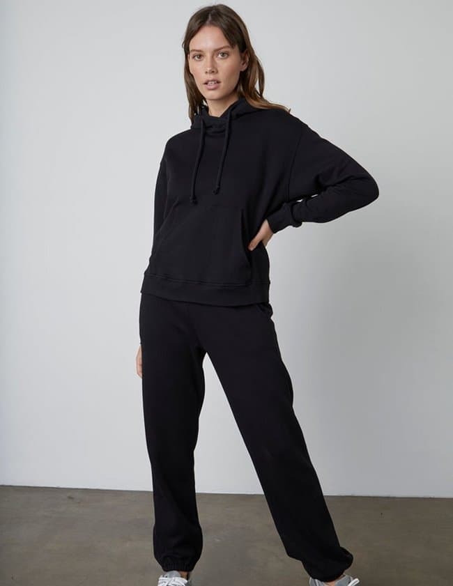 Velvet by Graham and Spencer megan sweat pants - black