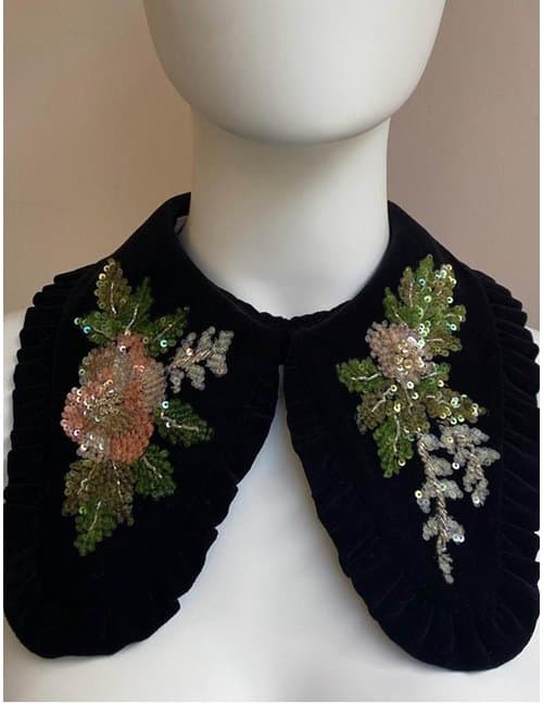 Claire Mischevani collar - black embellished