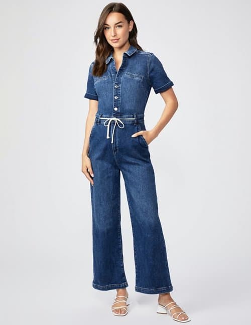 Paige Carly Denim Jumpsuit