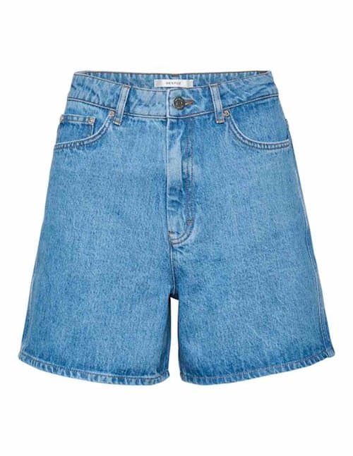 Gestuz denagz hw shorts - washed mid blue